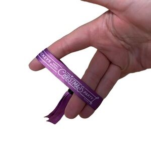 Disney Mickey’s Purple Christmas Party Wristband Holiday World Florida